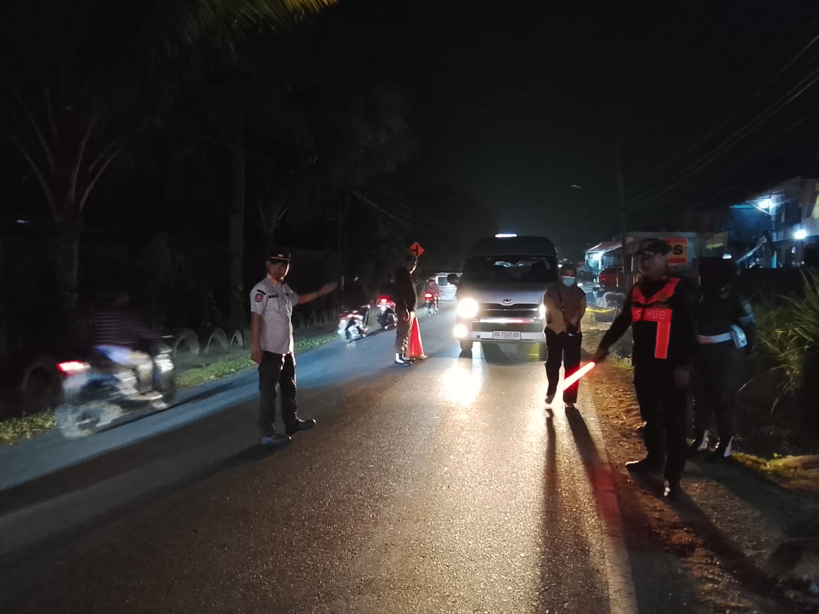 Penjagaan kunjungan istri gubernur sumsel ke pali