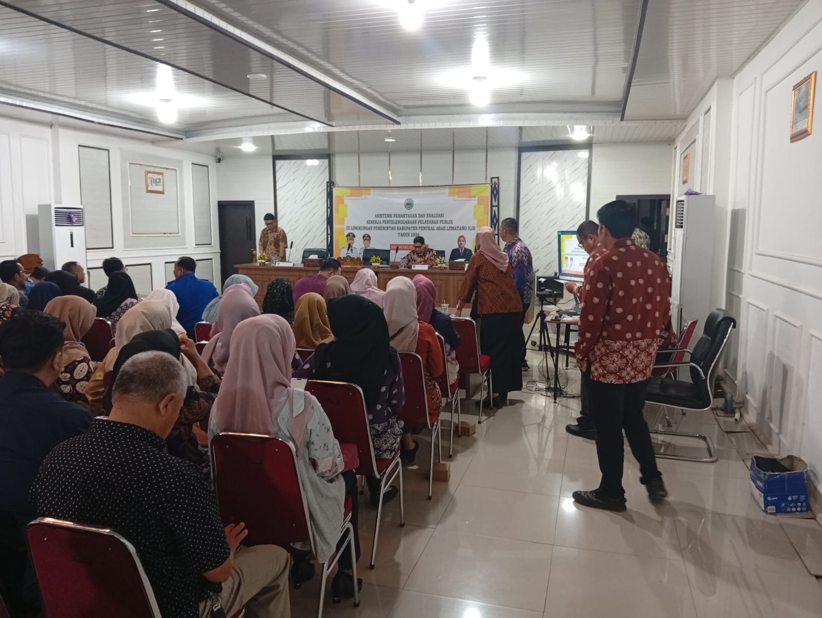 Komitmen Tingkatkan Tata Kelola Pemerintahan, Jajaran Satuan polisi pamomg praja Ikuti Evaluasi Pelayanan Publik di Setda PALI